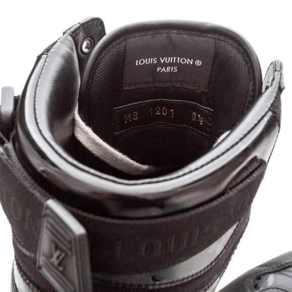 Louis Vuitton Leather Monogram Rivoli High-Top Sneakers - Picture 9 of 10